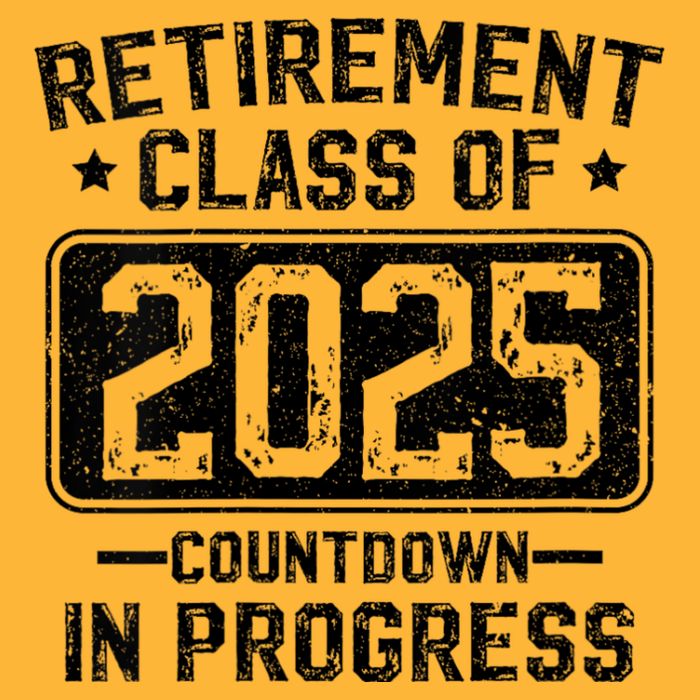 Retirement Class Of 2025 Countdown In Progress Pom Pom 12in Knit Beanie