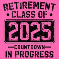 Retirement Class Of 2025 Countdown In Progress Stripe Pom Pom Beanie