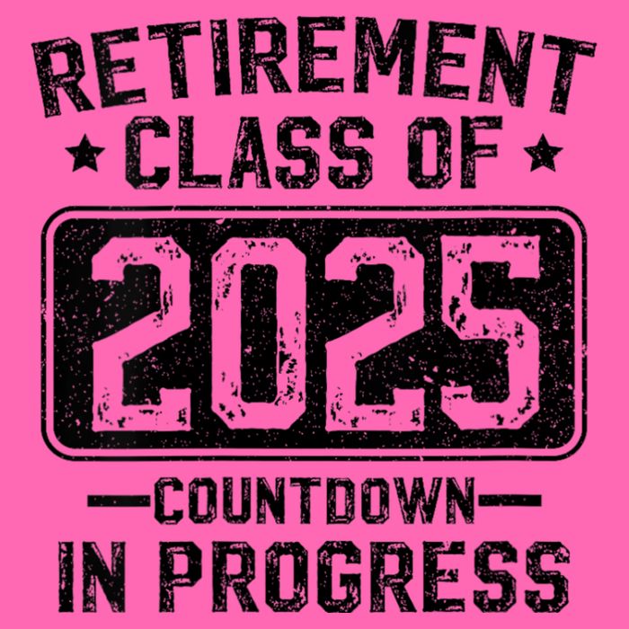 Retirement Class Of 2025 Countdown In Progress Stripe Pom Pom Beanie