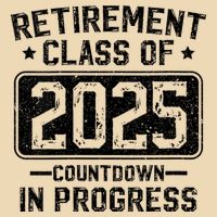 Retirement Class Of 2025 Countdown In Progress Drawstring Bag