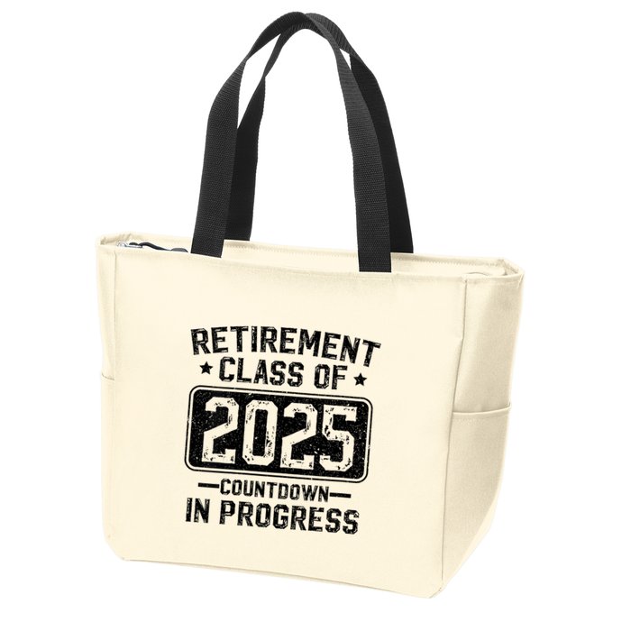 Retirement Class Of 2025 Countdown In Progress Zip Tote Bag