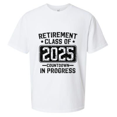 Retirement Class Of 2025 Countdown In Progress Sueded Cloud Jersey T-Shirt