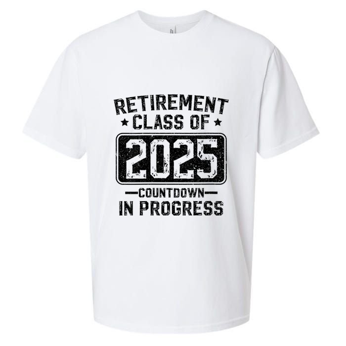 Retirement Class Of 2025 Countdown In Progress Sueded Cloud Jersey T-Shirt