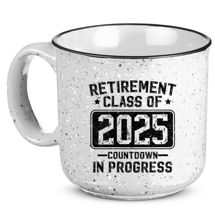 Retirement Class Of 2025 Countdown In Progress 15oz Campfire Ceramic Mug