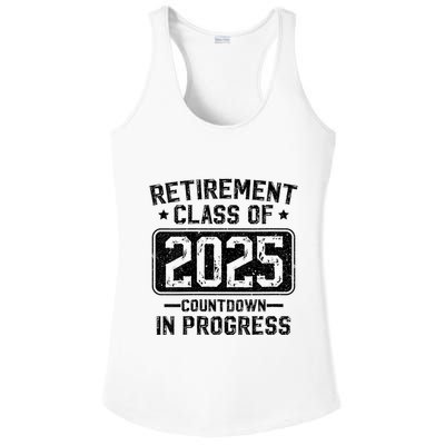 Retirement Class Of 2025 Countdown In Progress Ladies PosiCharge Competitor Racerback Tank