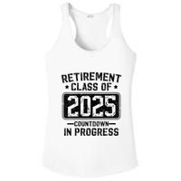 Retirement Class Of 2025 Countdown In Progress Ladies PosiCharge Competitor Racerback Tank