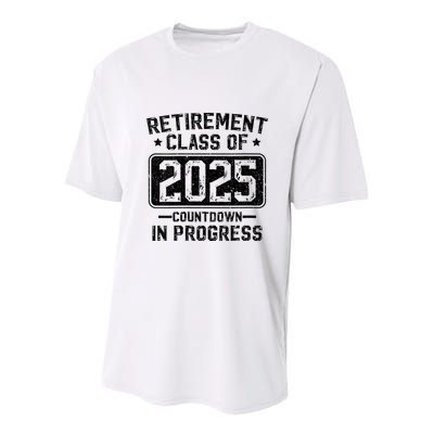 Retirement Class Of 2025 Countdown In Progress Youth Performance Sprint T-Shirt