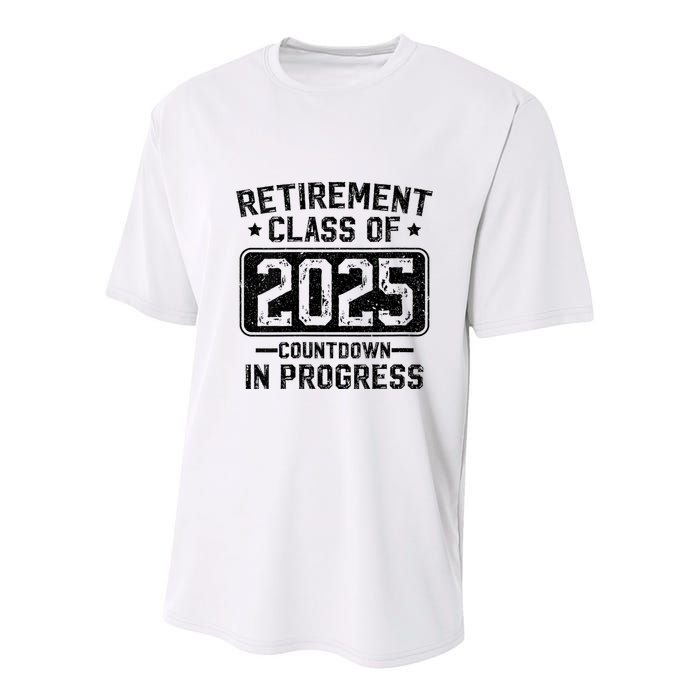 Retirement Class Of 2025 Countdown In Progress Youth Performance Sprint T-Shirt
