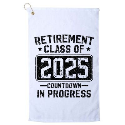 Retirement Class Of 2025 Countdown In Progress Golf Towel