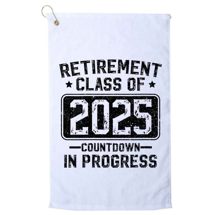Retirement Class Of 2025 Countdown In Progress Golf Towel