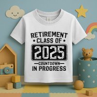 Retirement Class Of 2025 Countdown In Progress Toddler T-Shirt