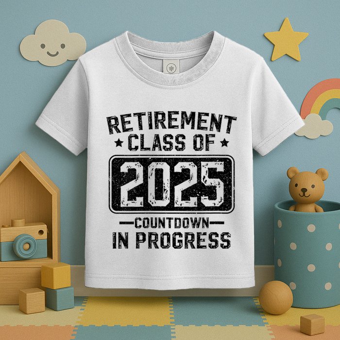 Retirement Class Of 2025 Countdown In Progress Toddler T-Shirt