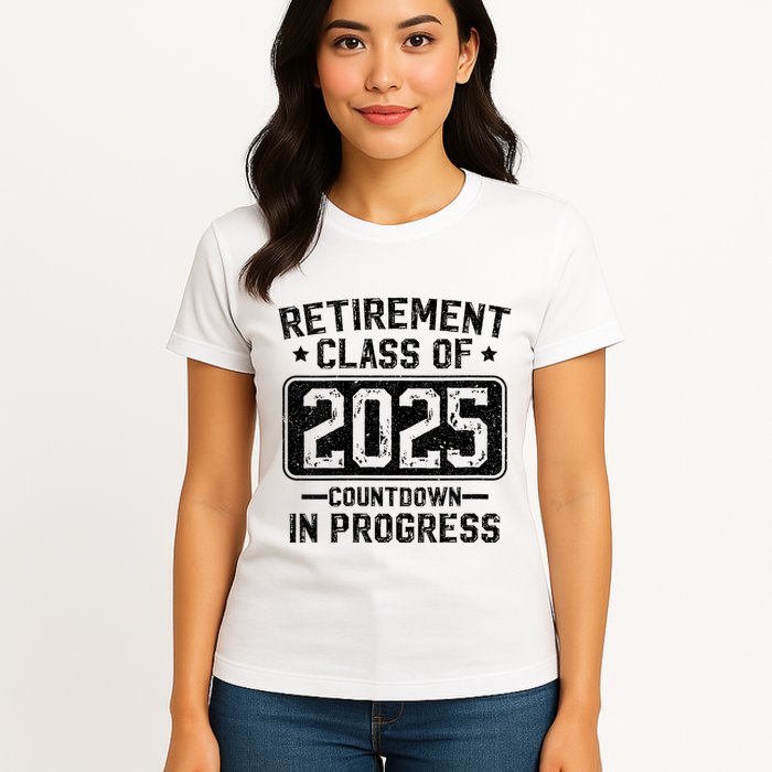 Retirement Class Of 2025 Countdown In Progress Womens T-Shirt