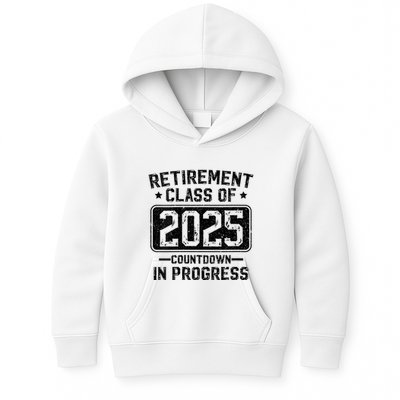 Retirement Class Of 2025 Countdown In Progress Kids Hoodie
