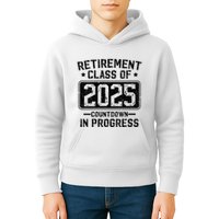 Retirement Class Of 2025 Countdown In Progress Kids Hoodie