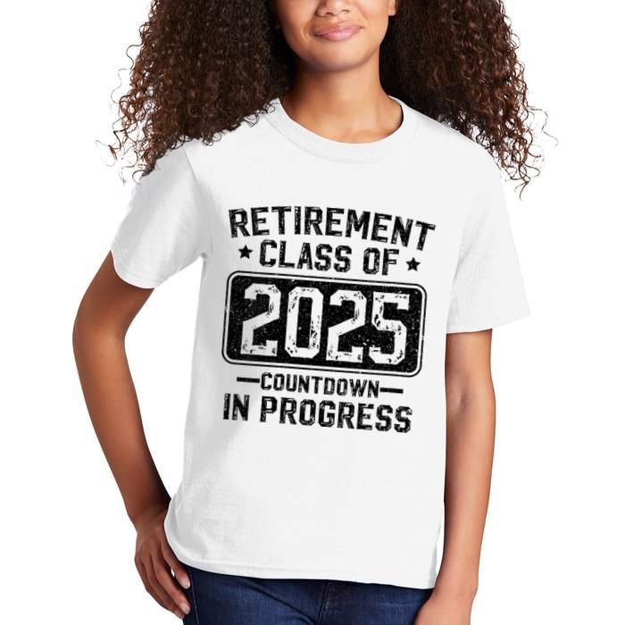 Retirement Class Of 2025 Countdown In Progress Kids T-Shirt