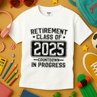 Retirement Class Of 2025 Countdown In Progress Kids T-Shirt