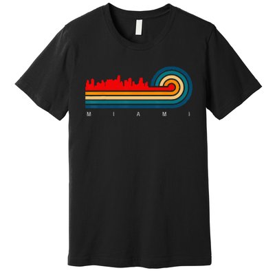 Retro City of Miami Florida Premium T-Shirt