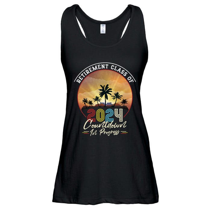 Retiret Class Of 2024 Countdown In Progress Vintage Ladies Essential Flowy Tank