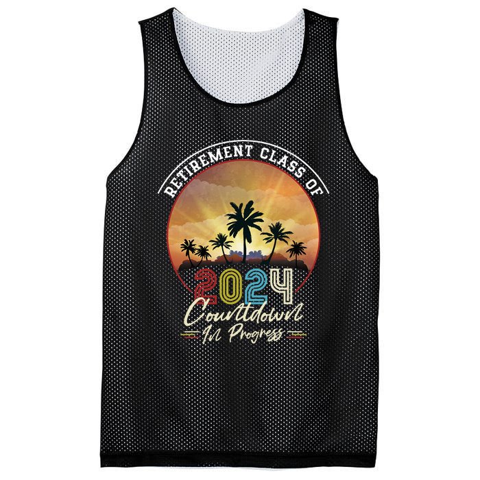 Retiret Class Of 2024 Countdown In Progress Vintage Mesh Reversible Basketball Jersey Tank