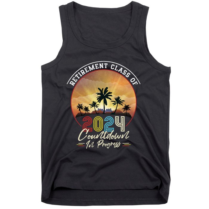 Retiret Class Of 2024 Countdown In Progress Vintage Tank Top