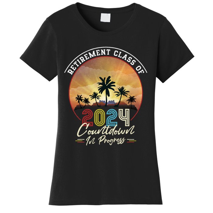 Retiret Class Of 2024 Countdown In Progress Vintage Women's T-Shirt