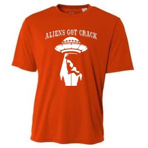 Rock Climbing Outdoors Sport Space Aliens Cooling Performance Crew T-Shirt