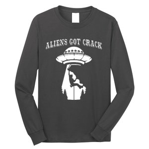 Rock Climbing Outdoors Sport Space Aliens Long Sleeve Shirt