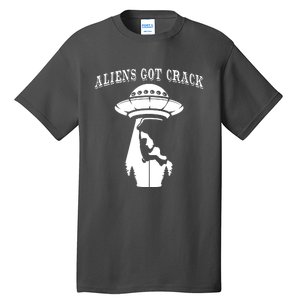 Rock Climbing Outdoors Sport Space Aliens Tall T-Shirt