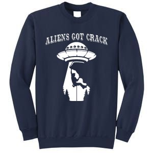 Rock Climbing Outdoors Sport Space Aliens Sweatshirt