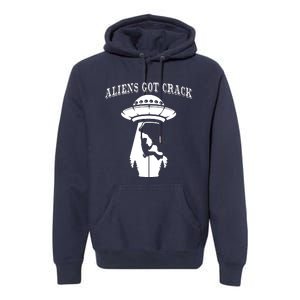 Rock Climbing Outdoors Sport Space Aliens Premium Hoodie