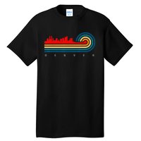 Retro City of Denver Colorado Tall T-Shirt