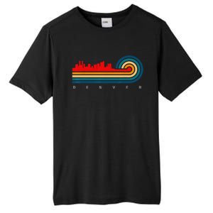 Retro City of Denver Colorado Tall Fusion ChromaSoft Performance T-Shirt