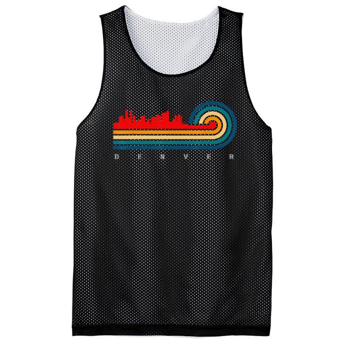 Retro City of Denver Colorado Mesh Reversible Basketball Jersey Tank