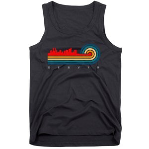 Retro City of Denver Colorado Tank Top