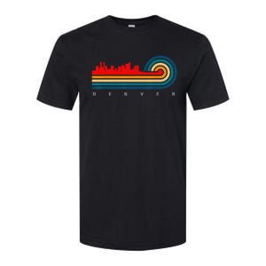 Retro City of Denver Colorado Softstyle CVC T-Shirt