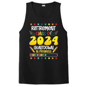 Retirement Class Of 2024 Countdown In Progress Funny Teacher PosiCharge Competitor Tank