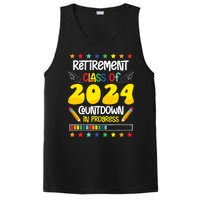 Retirement Class Of 2024 Countdown In Progress Funny Teacher PosiCharge Competitor Tank