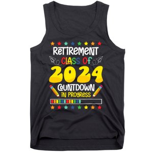 Retirement Class Of 2024 Countdown In Progress Funny Teacher Tank Top