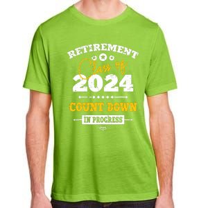 Retirement Class Of 2024 Count Down Funny Retiring Teacher Adult ChromaSoft Performance T-Shirt