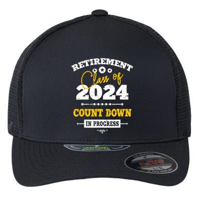 Retirement Class Of 2024 Count Down Funny Retiring Teacher Flexfit Unipanel Trucker Cap