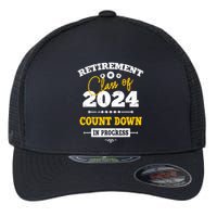 Retirement Class Of 2024 Count Down Funny Retiring Teacher Flexfit Unipanel Trucker Cap