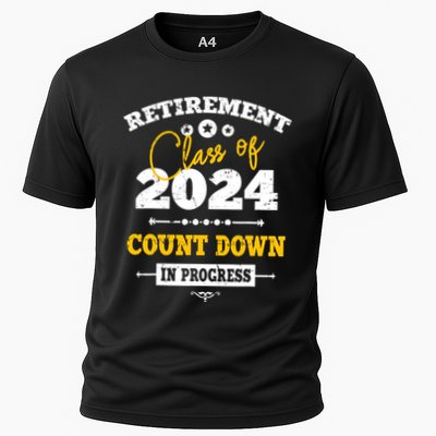 Retirement Class Of 2024 Count Down Funny Retiring Teacher Performance Shirt