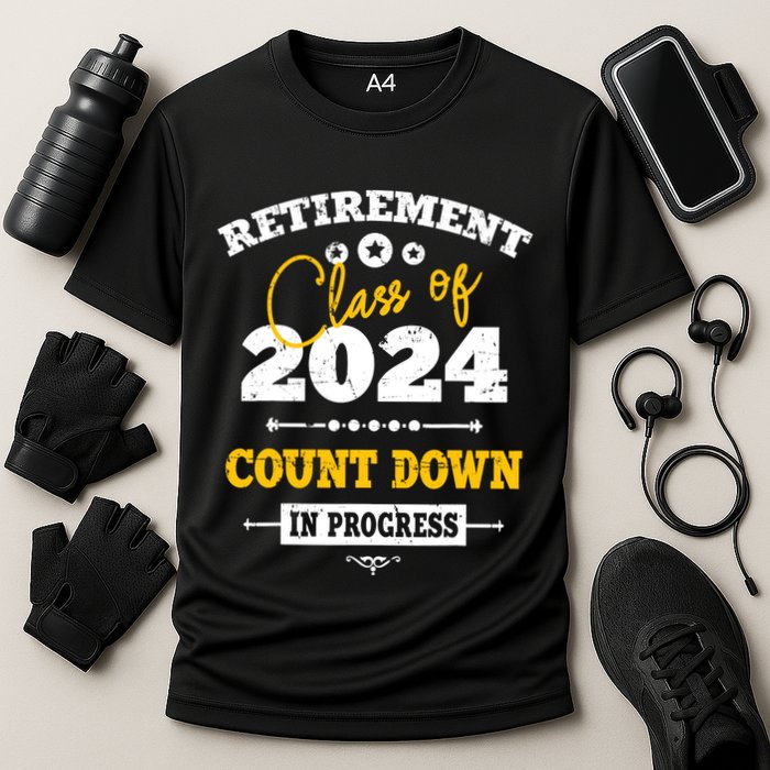 Retirement Class Of 2024 Count Down Funny Retiring Teacher Performance Shirt