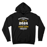 Retirement Class Of 2024 Count Down Funny Retiring Teacher Hoodie