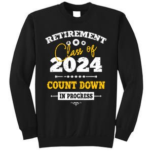 Retirement Class Of 2024 Count Down Funny Retiring Teacher Sweatshirt