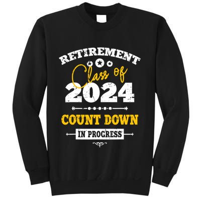 Retirement Class Of 2024 Count Down Funny Retiring Teacher Sweatshirt