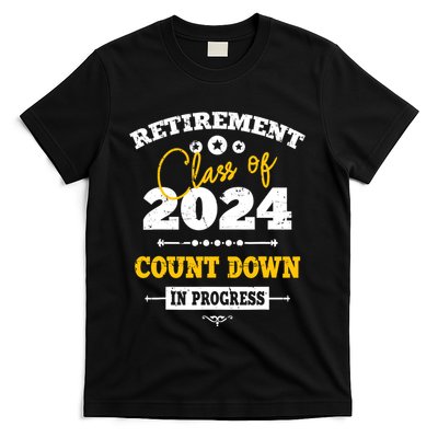 Retirement Class Of 2024 Count Down Funny Retiring Teacher T-Shirt