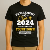 Retirement Class Of 2024 Count Down Funny Retiring Teacher T-Shirt