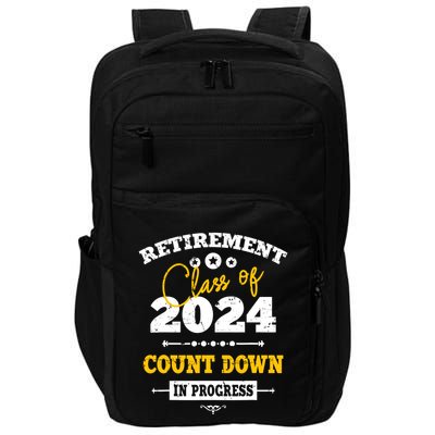 Retirement Class Of 2024 Count Down Funny Retiring Teacher Impact Tech Backpack